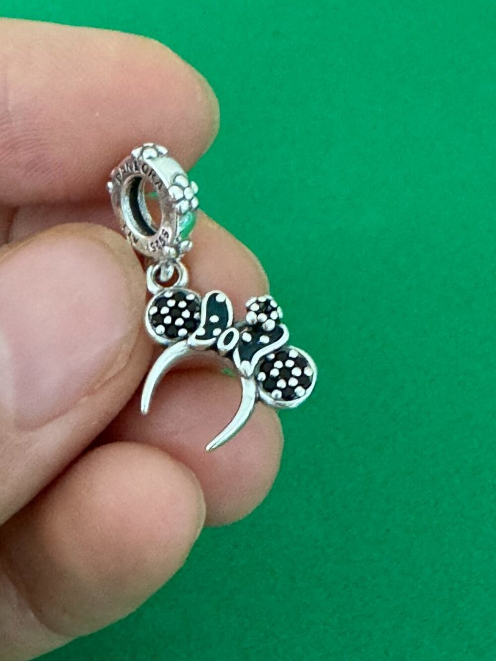 PANDORA New Disney Parks Exclusive 2024 Minnie Mouse Headband Dangle Charm